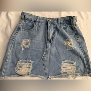 Distressed Denim Women Shorts